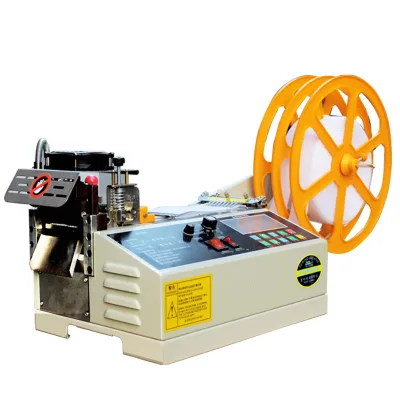 Cp-100 Full Automatic Thick Webbing Hot Cutter Elastic Band Tape Cutting Machine
