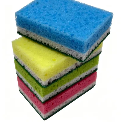 Thickened Bowl Brush Pot Brush Sponge Wipe Cleaning Block Eco-Friendly Reusable Kitchen Utensils Do Not Stick to Oil Stain