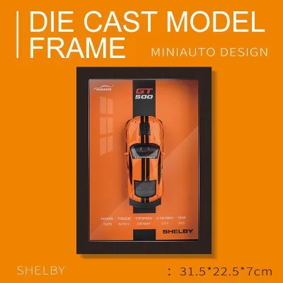Bricks Racing Car Wall Display Photo Frame Modern Wood for Entrance Hall Living Room Bedroom Decoration