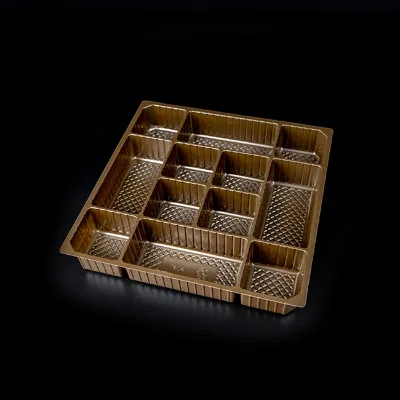 Customized Disposable Plastic Food Compartment Trays Eco-Friendly Disposable Plastic Trays for Food Serving