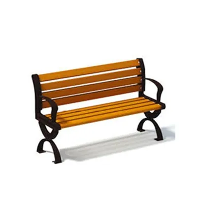 Fine Design Wood Park Bench/Antique Cast Iron Bench/Outdoor Waiting Benches/QX-18136D