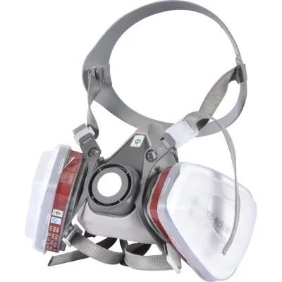 Hot Two Filters Dust Gas Mask Respirator Half Face Replaceable Double Filter Face Mask For Industry