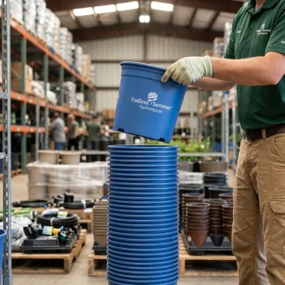 Plastic Gallon Pots with Integrated Handles for Large Scale Tree Transportation