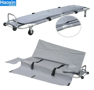 Aluminum Alloy European Style Folding Ambulance Stretcher Bed for Adult Baby Funeral Supplies