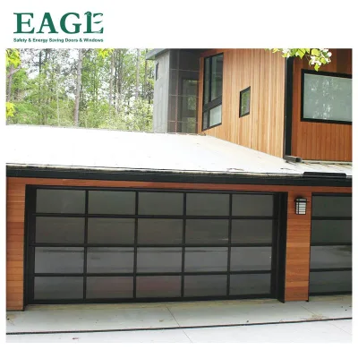Wholesale Modern Sectional Electric Panel Price Aluminum Glass Garage Door for Sale