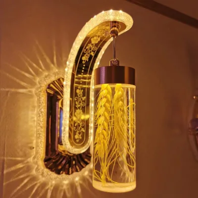 Acrylic Wall Lamp Nordic Creative LED Wall Lamp Amber Bedroom Bedside Lamp Balcony Staircase Aisle Wall Light