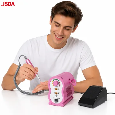 Factory Direct JSDA JD105HB Professional Square Plastic Nail Drill 35000RPM 65W Low Noise Dual-Voltage Custom Nail Polishing
