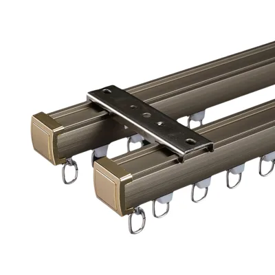 Modern Heavy-duty Double-track Curtain Tracks Designed for Office and Hotel Window Accessories