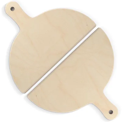 Wood Pizza Pallets Set Wooden Pizza Pallet Oven or Grill with Stone Short Pizza Shovel Peel Set
