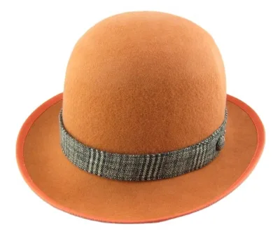 Fashionable Orange Wool Felt Hat