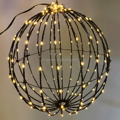 D50cm Outdoor Garden Decoration Foldable Sphere Magic Ball Smart Pixel Rgb Light Ws2811 Christmas Lights