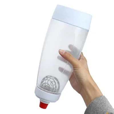 2025 Factory Pancake Mixer Bottle with Ball Wire Whisk Mixing Squeeze Bottle Pancakes Waffles Crepes Dispenser