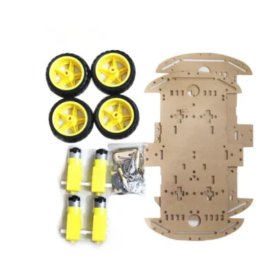 Smart car chassis / tracking car / robot car chassis 4WD double-deck