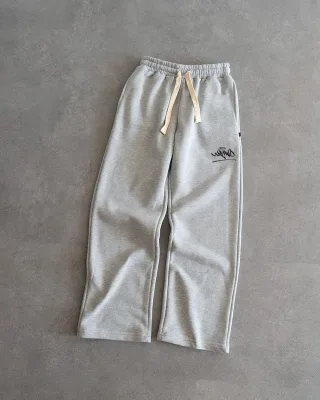 High Quality Custom Loose Oversized Fleece Baggy Sweatpants Casual Mid Wide Leg High-Grade Blank Plain Midweight Cotton Quick