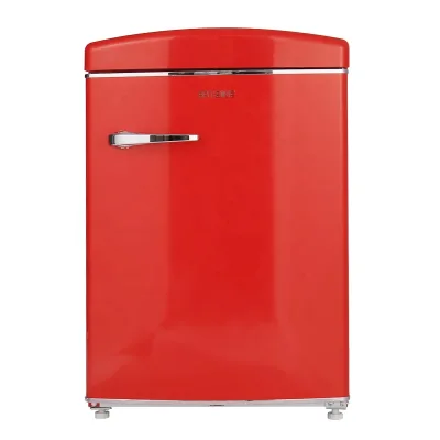 MSF91WE Red Small Vintage Single Door Retro Refrigerators for Home