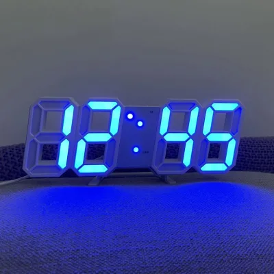 Table 3D LED Alarm Clock Date/Temperature for Home Kitchen Offices Clock Decoration Garden Wall Clock Times Digital Decor