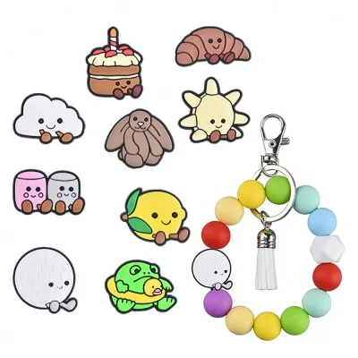 Eco-friendly Colorful Ball Focal Beads New Arrivals Silicone Princess Thanksgiving Christmas Day Sport Team Ready Ship