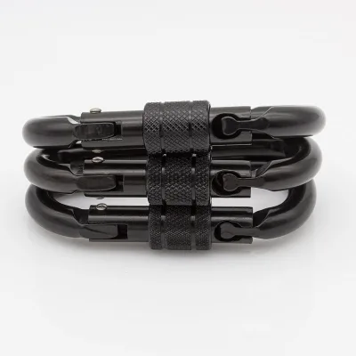 High Quality Customized 23kn Small Hammock Carabiner Forged Steel Screw Locking Construction for Energy Mining Construction