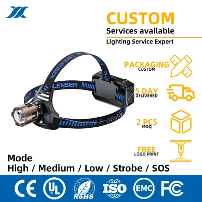 XINYIN Rechargeable Headlamp Strong Light Ultra-bright Head-mounted Night Fishing Use Ultra-long Battery Life IP65 Rated Type-C