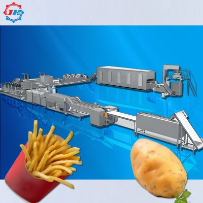 Professional Stainless Steel French Fries Production Line Multi Function Intelligent Control One Stop Provider