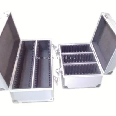 Custom Aluminum Box for Acrylic Silver Coin case 18 Coin Black Insert