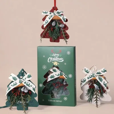 Wholesales Christmas Gift Luxury Creative Car Perfume Scent Cards Air Fresh Decoration Aroma Plant Scent Card