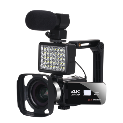 WiFi Night Vision 4K Video Camera Handycam Camcorder for YouTube Live Streaming