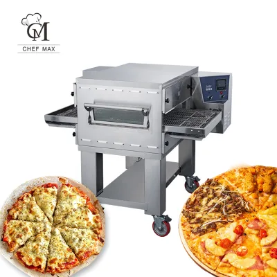 Industrial Hot air Cycle Electric Conveyor Chain Restaurant Freestanding Electric Baking Rapid Conveyor Brick Pizza Oven Oven