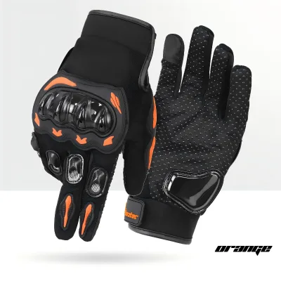 Snug Fit Ergonomic Windproof Motorcycle Gloves Breathable Fabric for Long Distance Touring Ski & Gym Use