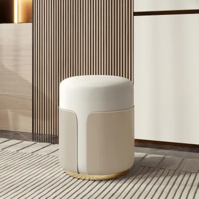 Modern Simple High-End Makeup Table Chair Luxury Light Nail Salon Stool for Girls Bedroom Living Room for Internet Celebrity