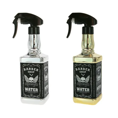 500ml Hairdressing Spray Bottle Salon Barber Hair Tools Electroplated Retro Water Sprayer