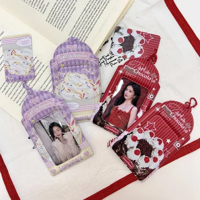 Ins Original Kpop Custom PVC Card Sleeve Idol Fan Storage Small Card ID protection PVC PhotoCard Holder Kpop Photocard