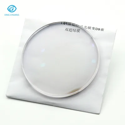 Hot Sale 1.61Brown Photochromic HMC 70mm Eyewear Optical Lens Optical Shop Ophthalmic Eyeglasses Photo Grey Lens