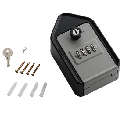 Security Digital Key Lock Box Indoor & Outdoor Use Key Safe Box with Durable Steel & Powder Coated Finish