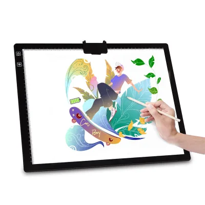 A3-D40 Graphic Writing Tablet Wireless LED Drawing Light Board 5V Tattoo Sketch Pad Display Board Adjustable Dimming Light Box