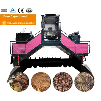 GATE Large Coconut Shell Compost Industrial Industrial Compost Mixerhorizontal Mixer Organic Fertilizer Turner