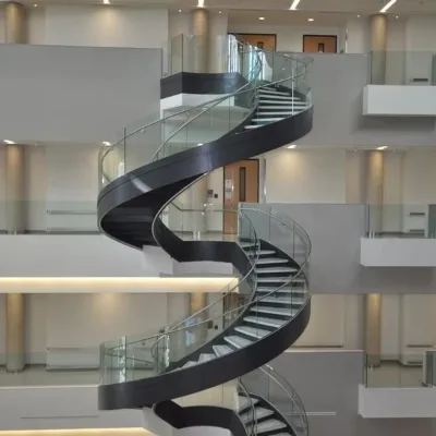 High Quality Steel Prefabricated Spiral Stairs Modern Design Extending Ladder for Indoor Outdoor Use
