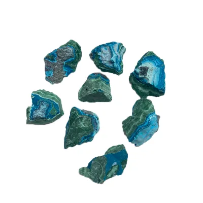 Wholesale Natural Gemstone Raw Rough Chrysocolla Malachite Rock Stone Specimen for Decoration