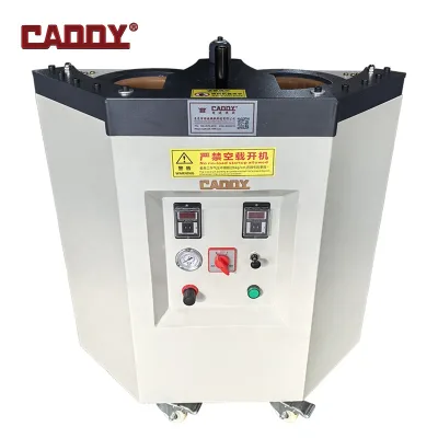 Rubber Pneumatic Double Tank Sole Pressing Machine Is Suitable for High Heels, Sports Shoes and Footwear Manufacturing