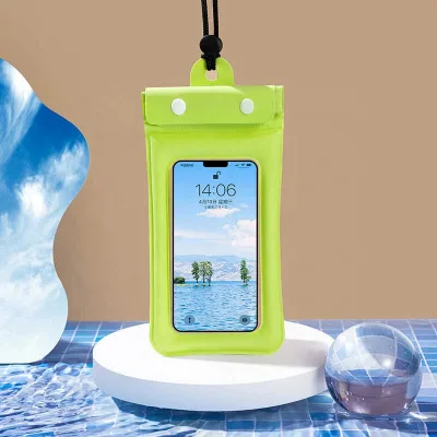 New Inflatable Three Layer Sealed Velcro Phone Waterproof Bag With Three Fold Airbag Inflatable Phone Waterproof Bag
