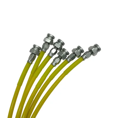 50cm-120cm Stainless Steel Banjo Fitting Braided Motorcycle Oil Hose Brake Line