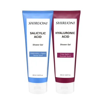 OEM ODM Private Label SALICYLIC ACID HYALURONIC ACID Naturally Derived Vegan Multi-Action Body Wash Shower Gel