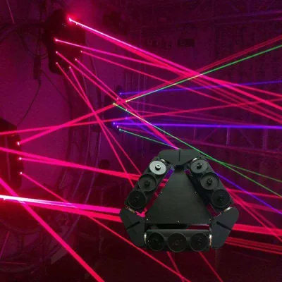 Rotalable Rgb Laser Light Multicolor 9-eye Spider Moving Head Laser Light Show
