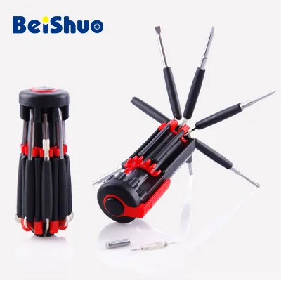 With 6 LED Lights 8 in 1 Multi Function Portable Screwdriver