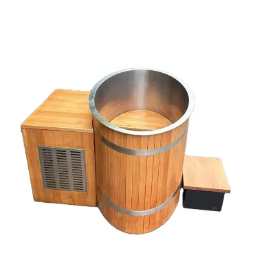 Cold Plunge Cold Plunge Barrel With Chiller Portable Cold Plunge Tub Wooden Modern Ice Bath Pools Swimming Outdoor Outdoor Spa