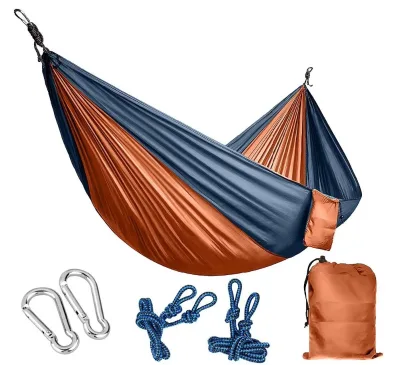 Feistel Portable Outdoor Double Hammock for Camping or Travel