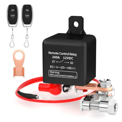 12V DC Waterproof Heavy Duty Starter Relay WM686 120A 200A Wireless Relay Key Remote Control Relays for Car Truck Motor Boat