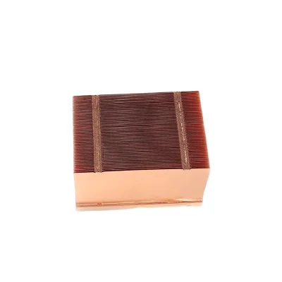 Custom Water Cooling Friction Welding Copper Electronic Equipment CNC Machining Extruded Skived Fin Heat Sink