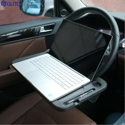 Luxury Car Interior Multi-Functional Kit Steering Wheel Table Board Cup Holder Laptop Desk Stand Includes Dinner Plate Shelf