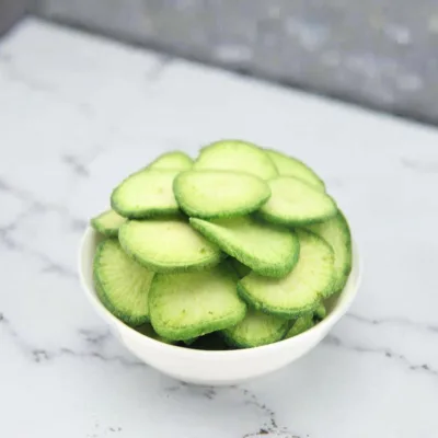 Competitively Priced Dehydrated Green Radish Chips Salted Fried Snack in Box Hard Texture Gift for Shoppers